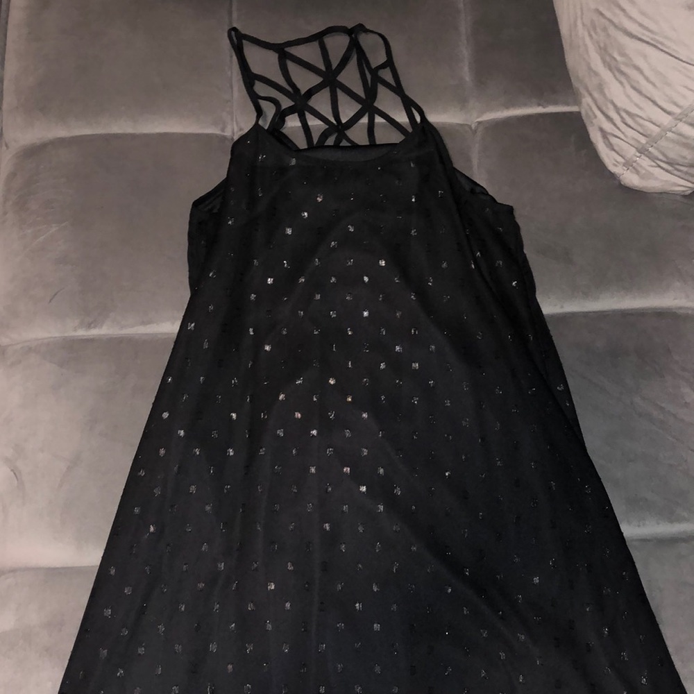 Black cut out design dress
